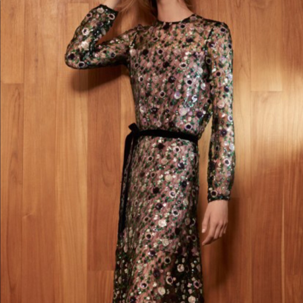 Alexis Holly Gown - Sequin Garden